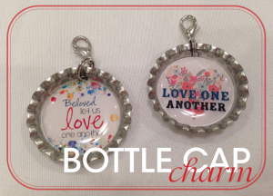 Love One Another Bottle Cap Charm