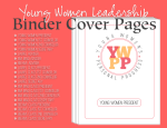 Young Women Leadership Binder Cover Page Image