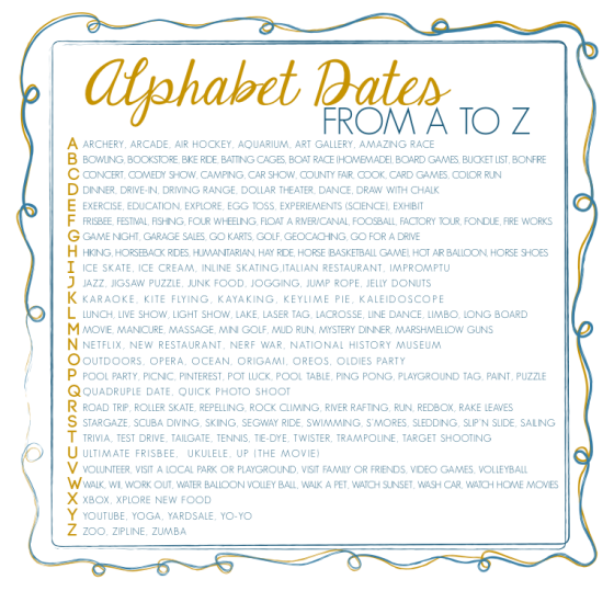 Alphabet Dates from A to Z image